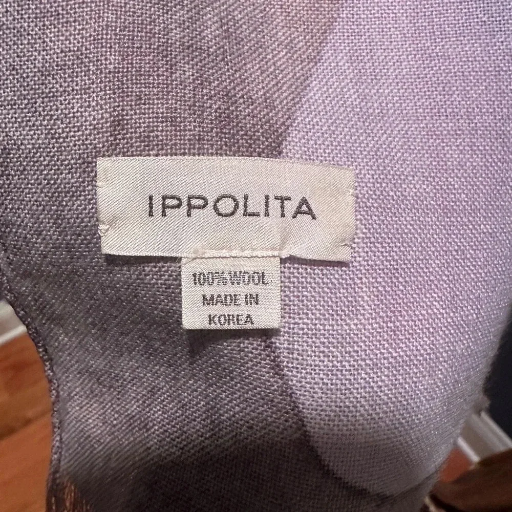 IPPOLITA 100% WOOL ABSTRACT SCARF